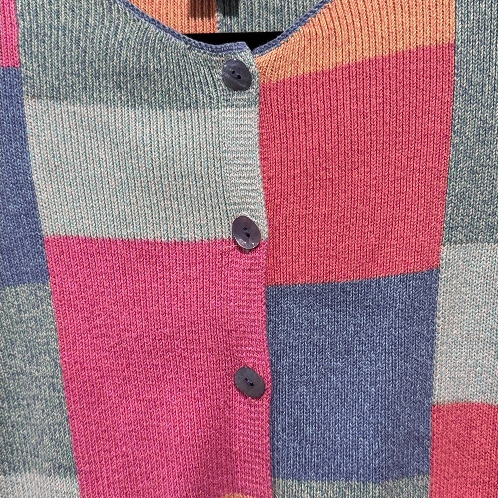 SIGRID OLSEN Sport Patchwork Cardigan - Picture 3 of 6